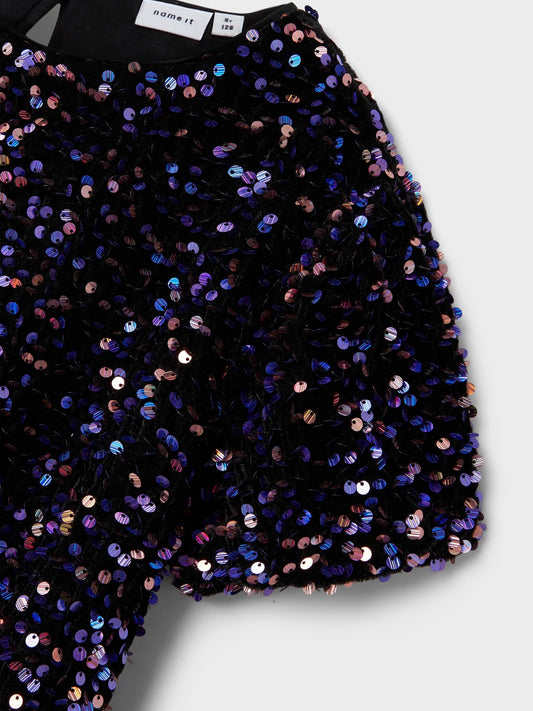 NKFRUNICA Short Dress - Purple Corallites