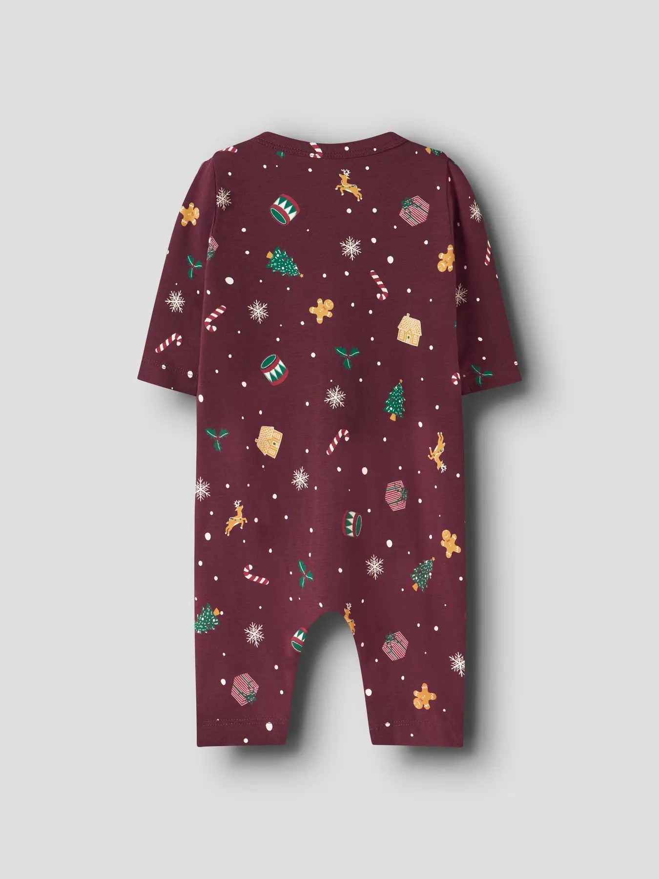 Pre-Order | NBNVISMAS LS NIGHTSUIT - Burgundy