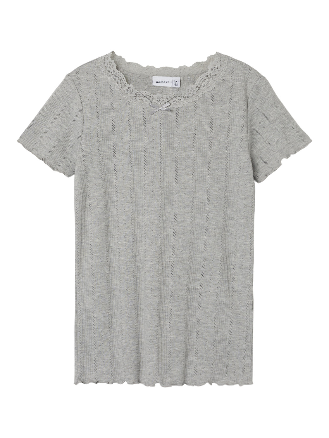 NKFFREDA T-Shirts & Tops - Light Grey Melange