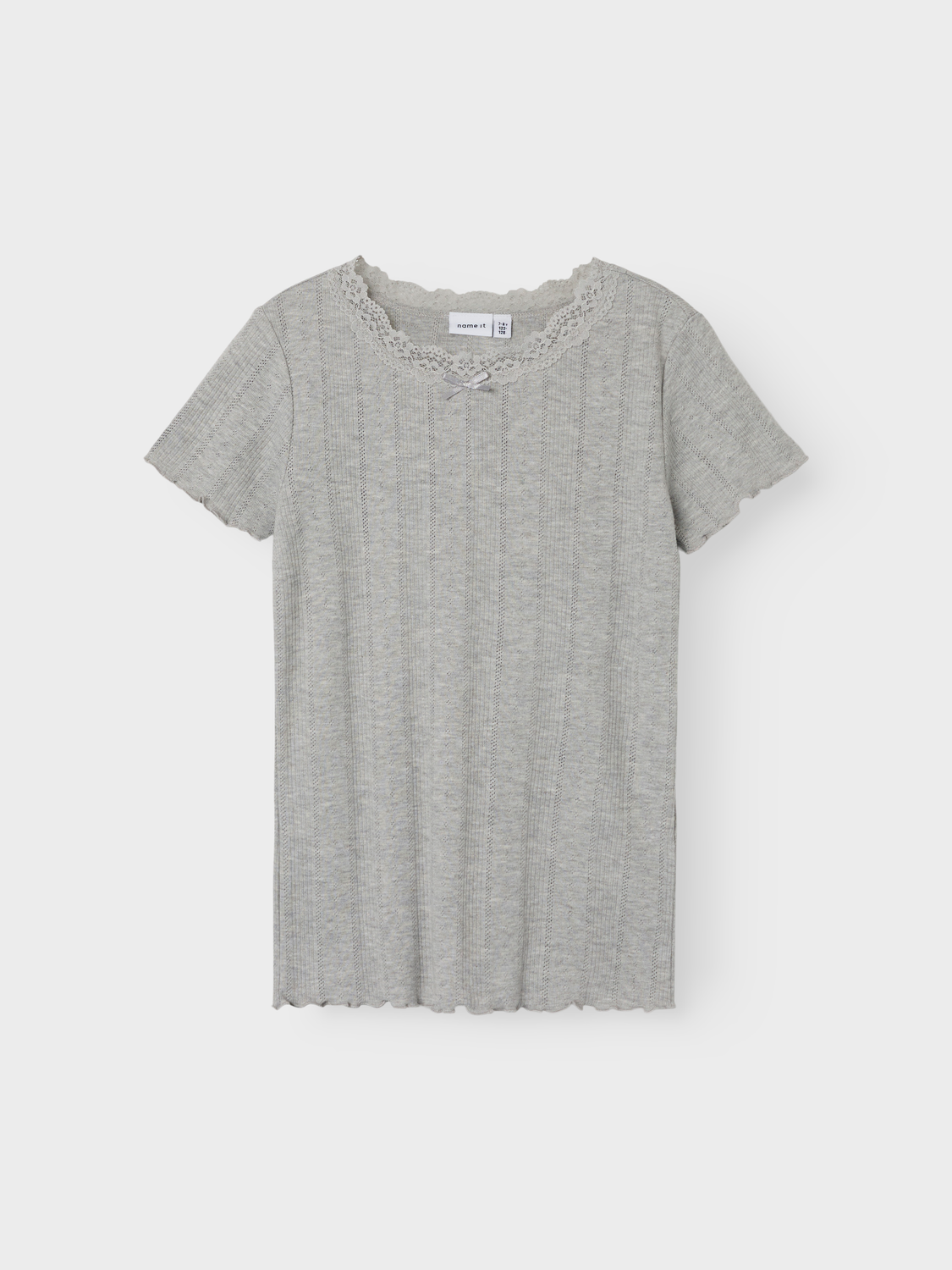 NKFFREDA T-Shirts & Tops - Light Grey Melange