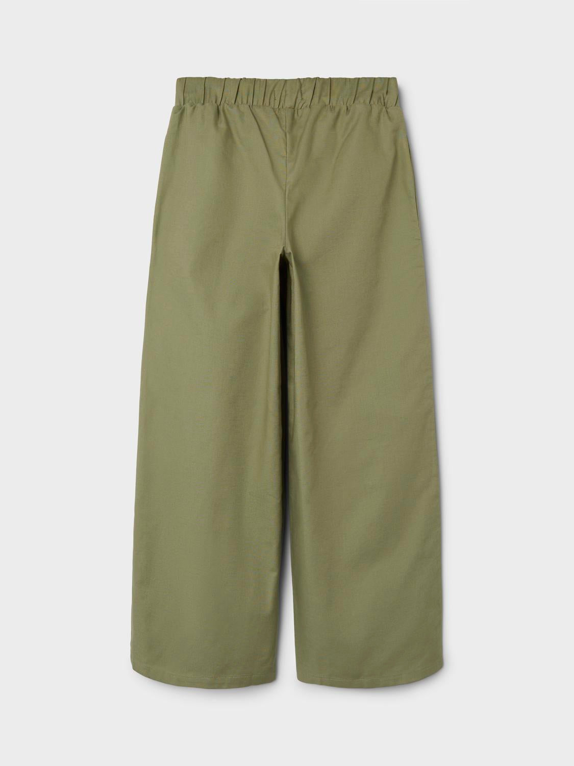 NKFNETOP Trousers - Oil Green