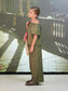 NKFNETOP Trousers - Oil Green