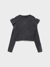 Indlæs billede til gallerivisning NLFTASMIN Knit - Dark Grey Melange
