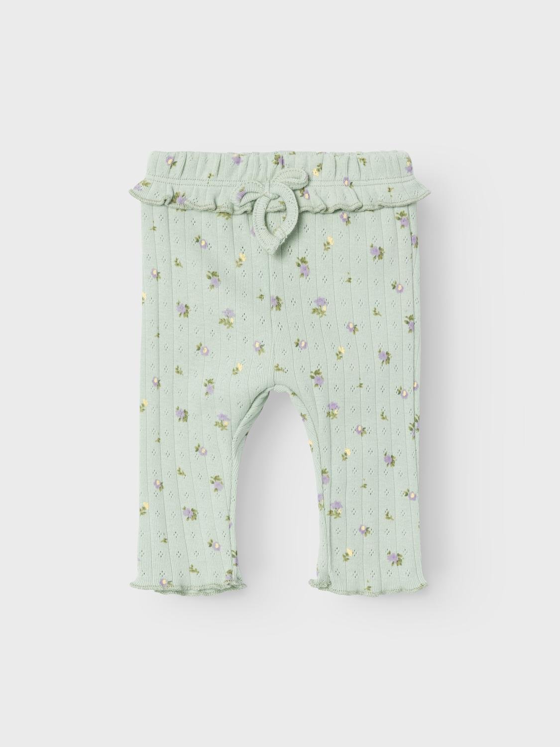 NBFDANINA Trousers - Silt Green