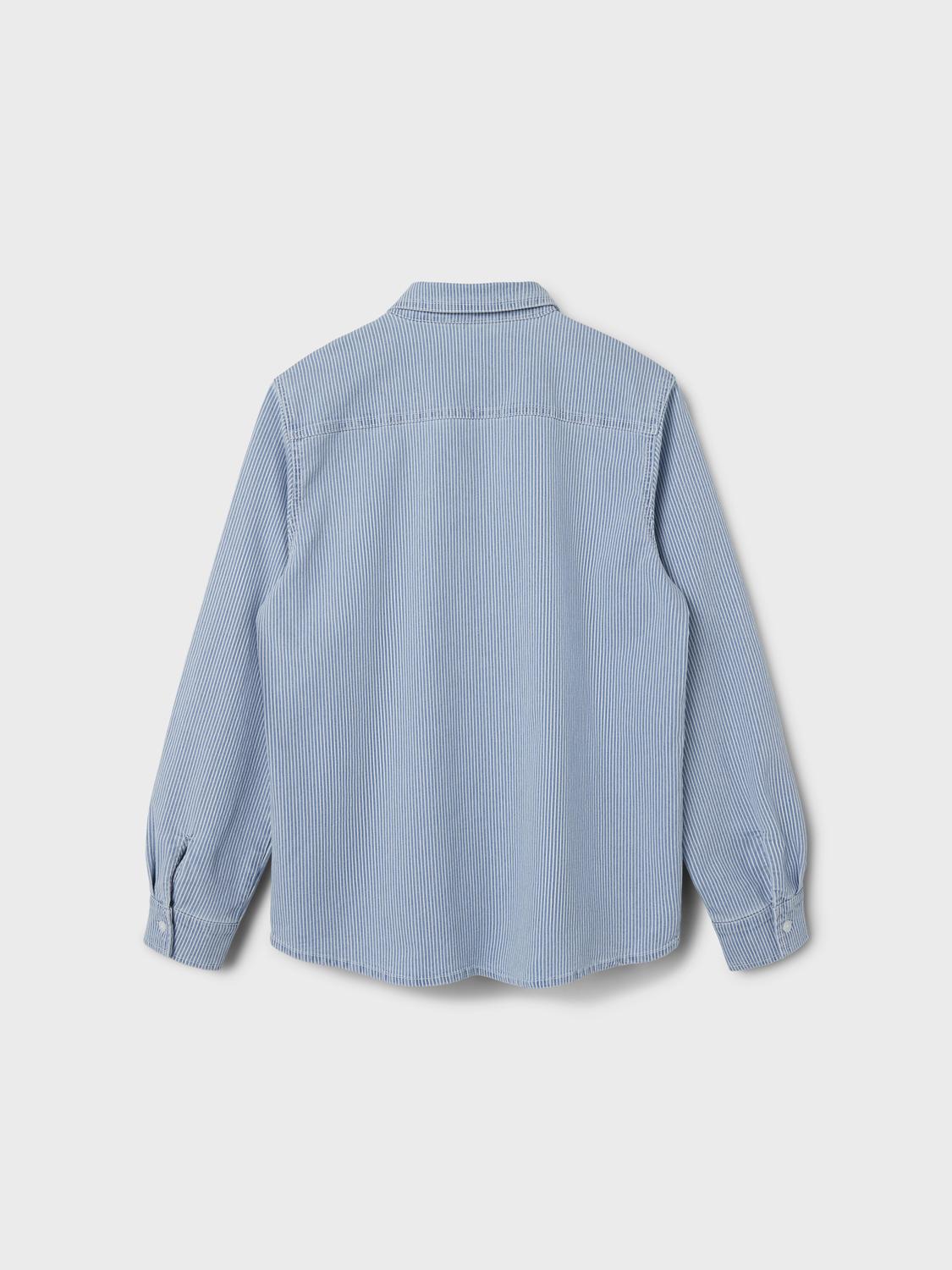 NLNNICKY Shirts - Light Blue Denim