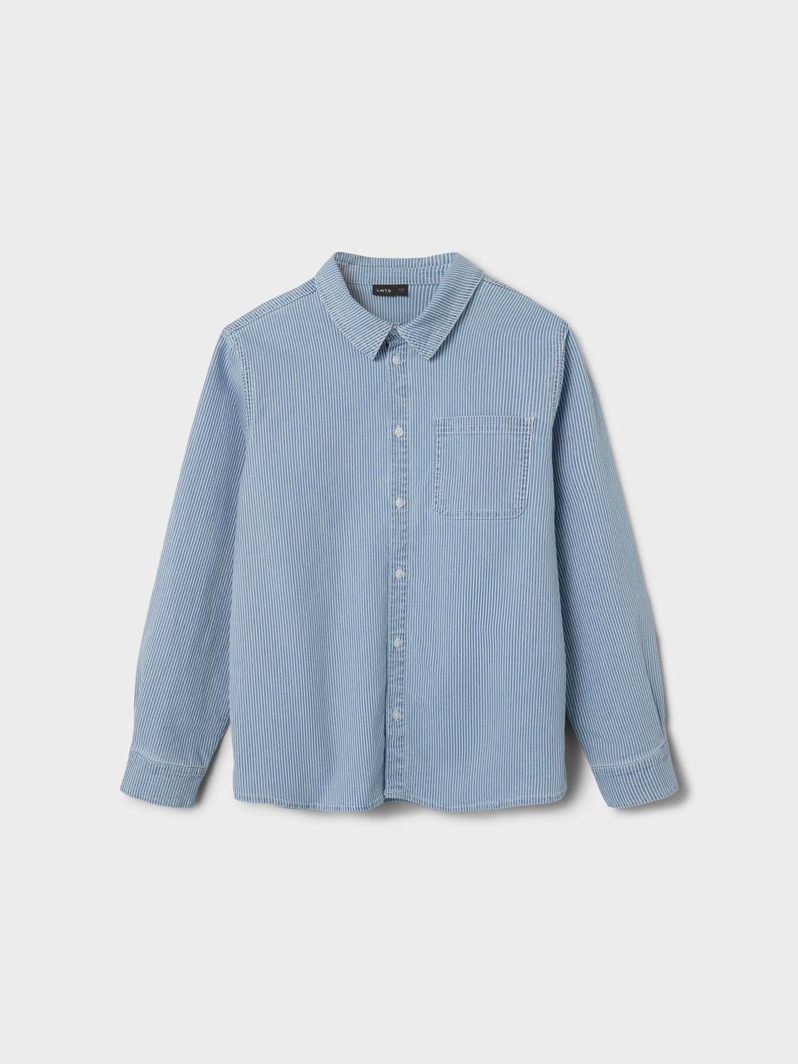 NLNNICKY Shirts - Light Blue Denim