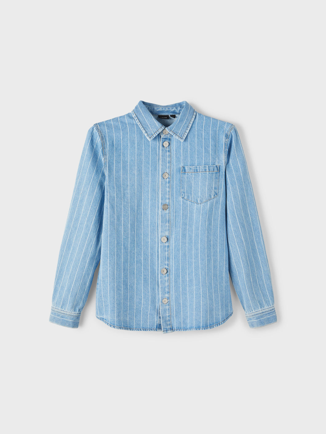 NLMPINIZZA Shirts - Light Blue Denim